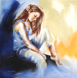 Cherish Cherish by distel, contemporary abstract painting with organic textures and earthy tones symbolizing connection.